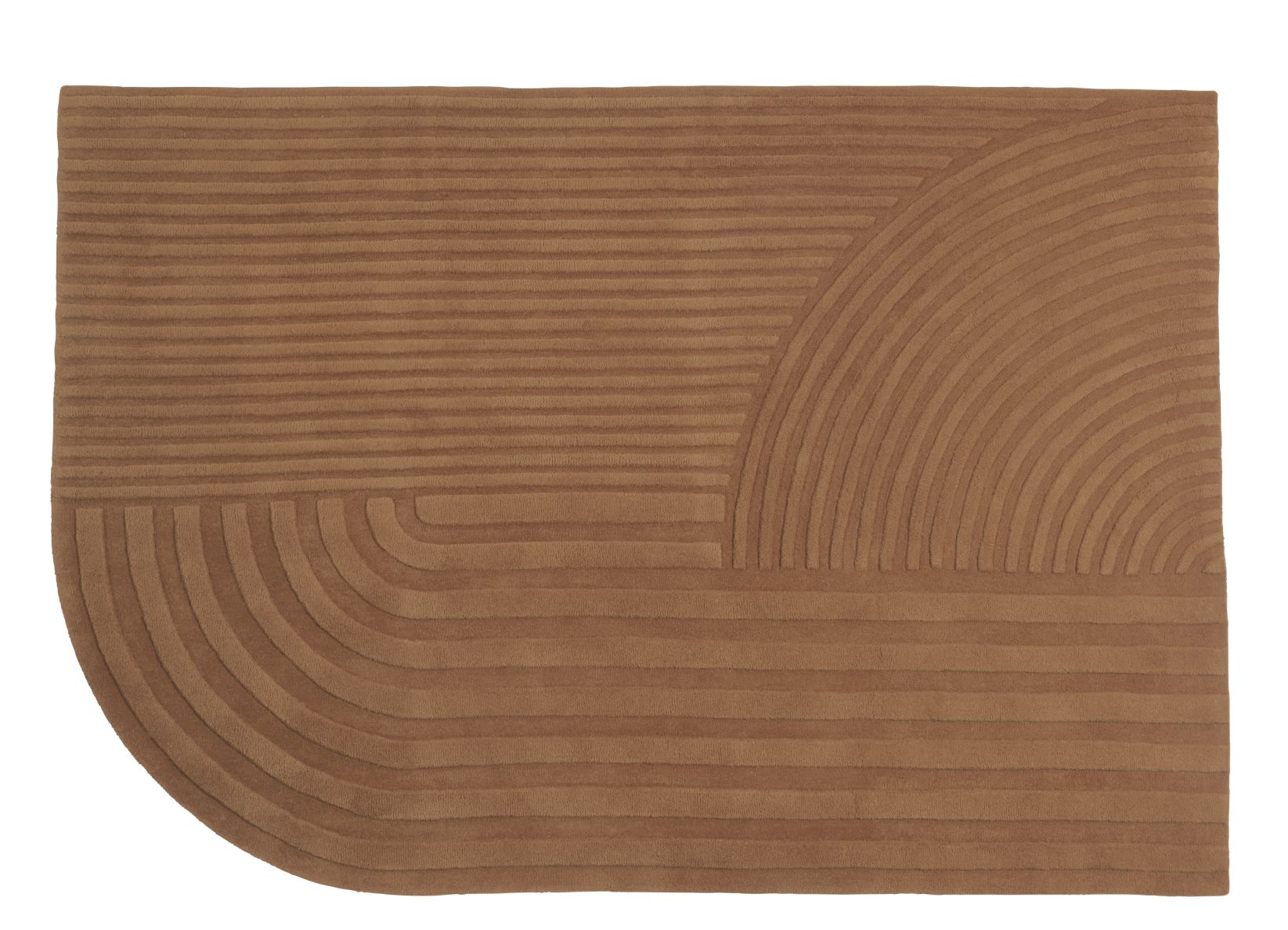 Relevo Rug Tapis Muuto 170 x 240 cm Burnt Orange